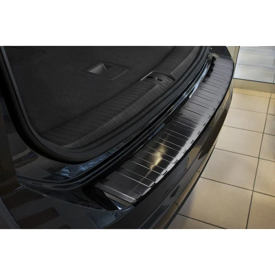 Afbeelding van Avisa Zwart RVS Achterbumperprotector passend voor Volkswagen Touran III 2015 &#039;Ribs&#039;