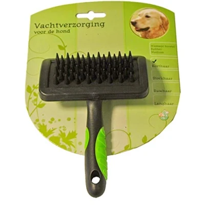 Afbeelding van Hondenborstel rubber massage medium Gebr. de Boon