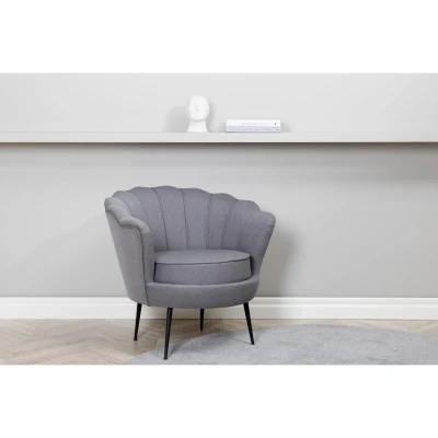 Afbeelding van Svea Rano fauteuil grijs Stof