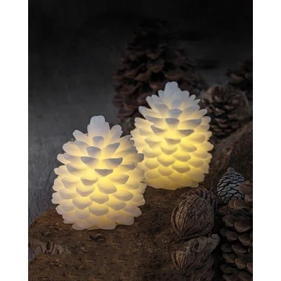 Afbeelding van Sirius Home Clara LED dennenappels set van 2 H 10 cm D 8