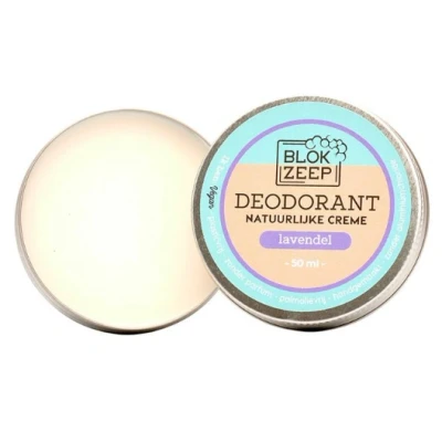 Afbeelding van Blokzeep Deodorant Creme Lavendel 50GR