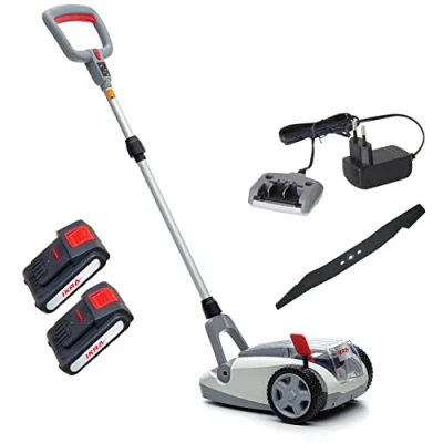 Afbeelding van IKRA accu eenhandsmaaier grasmaaier ICHM 20 met mulchfunctie, voor kleine gazons tot 50 m², incl. laadapparaat, 2 accu&#039;s, &amp; reservemes