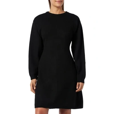 Afbeelding van MAMA.LICIOUS Dames Mllight L/S Abk Knit Dress A. Jurk, zwart, M