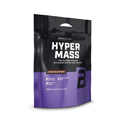 Afbeelding van BioTechUSA Hyper Mass Gainer met Koolhydraten &amp; Eiwitmengsel Gemicroniseerde Creatine Glutenvrij, 6.8 kg, Chocolade