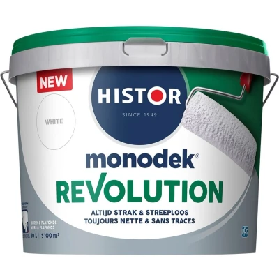Afbeelding van Histor Monodek Revolution Muurverf 10 liter Wit