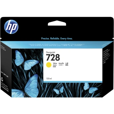 Afbeelding van HP 728 (F9J65A) Inktcartridge Geel