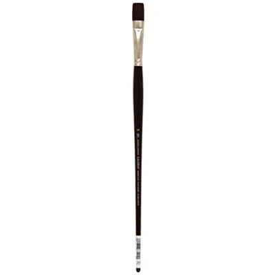 Afbeelding van Winsor &amp; Newton Galeria Acrylverf Penseel korte platte vorm lange steel No. 14 kwast 16mm