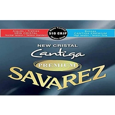Afbeelding van Savarez snaren voor klassieke gitaar New Cristal Cantiga Premium set 510CRJP gemixte spanning (hoge spanning/normale spanning), Made in Europe