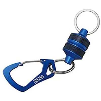 Afbeelding van Rapala Magnetische clip RCD Magnetic Release Karabijnhaak Sleutelhanger Voor het ophangen van schepnetten en visaccessoires sluiting Metalen Solide visuitrusting Blauw
