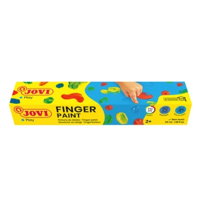 Afbeelding van Vingerverf Jovi 35ml assorti set à 5 potjes