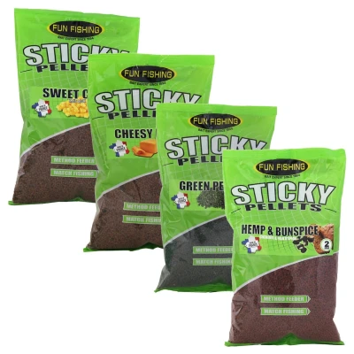 Afbeelding van Fun Fishing Sticky Pellets 2mm (700g) Smaak : Cheesy Barbel