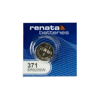 Afbeelding van Renata 1 horlogebatterij, Zwitsers product, 371 of SR 920 SW, 1,5 V, zilver