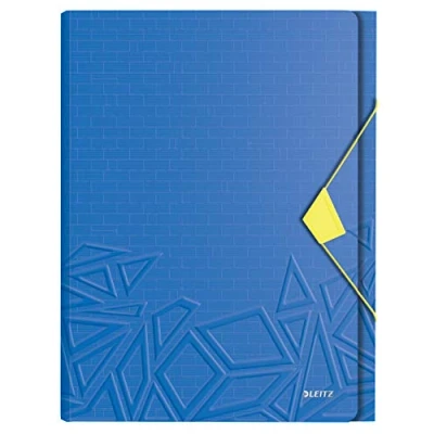 Afbeelding van Leitz Urban Chic PP Projectmap Voor 250 Vel Map A4 Documenten Ideaal School Of Studie Blauw