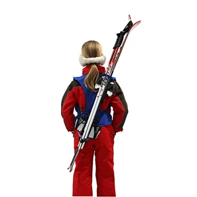 Afbeelding van Wantalis Skiback Kid Een revolutionair product om uw ski&#039;s handsfree te dragen verstelbare en schouderbanden Kindermaat max. 1m30
