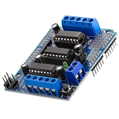 Afbeelding van AZDelivery L293D Motor Driver Shield, 4 Kanaals Stepper Driver, Expansion Board compatibel met Arduino inclusief en E Book! 1