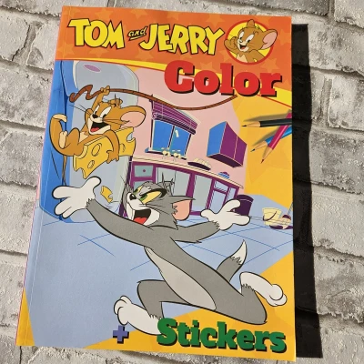 Afbeelding van Boek Specials Nederland BV Bros Color Kleurboek Tom &amp; Jerry met Stickers