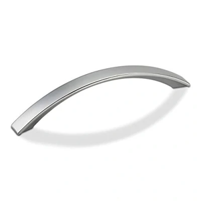 Afbeelding van Meubelgreep BENT Boorgatafstand 128 mm Chroom mat Gebogen handgreep van SOTECH