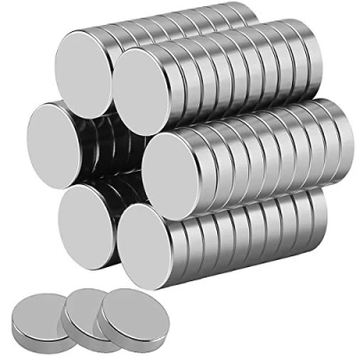 Afbeelding van 30 stuks ronde sterke magneten, 15 mm x 4 mm, neodymium magneten voor whiteboards, koelkast, handwerk, notitiebord of fotomagneet