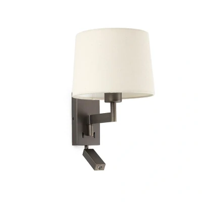 Afbeelding van Faro Lighting Artis Leeslamp Wandlamp Brons, E27