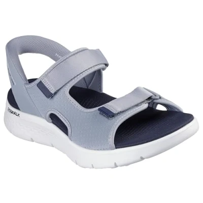 Afbeelding van Skechers Go Walk Flex Zandal Easy Entr Heren Sandalen Grijs