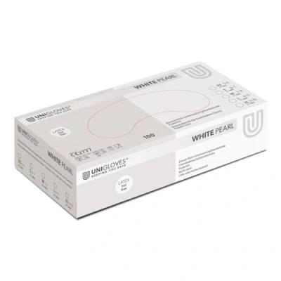 Afbeelding van Unigloves Handschoenen nitril WIT S wegwerp