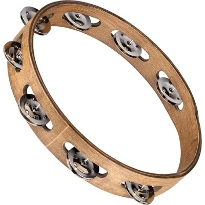 Afbeelding van Meinl Traditional Tambourine TA1WB, 10&quot;, Single Row Tamboerijn