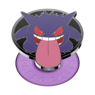 Afbeelding van PopSockets: PopGrip Uittrekbare Greep en Standaard voor Smartphones Tablets met een Verwisselbare PopTop Pokémon Enamel GITD Gengar Night Shade