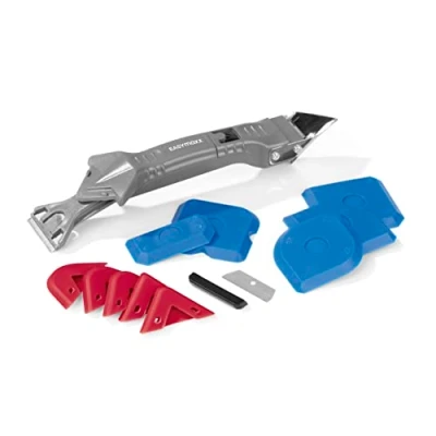 Afbeelding van Easymaxx Siliconenverwijderaar 5 in 1, 20 cm grijs/rood