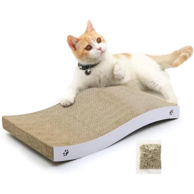 Afbeelding van Coching Cat Scratcher Scratching Board Karton Scratchers met Premium Scratch Texturen Ontwerp Duurzaam Krabkussen Omkeerbaar