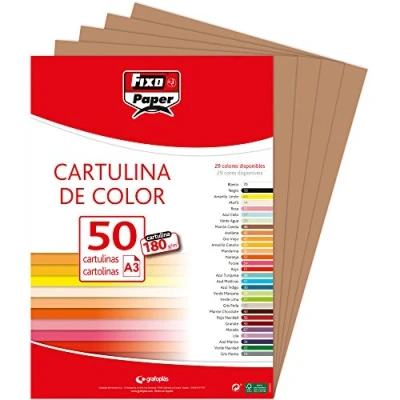 Afbeelding van Fixo Paper 11120340 karton, A3, 50 stuks, bruin, 180 g