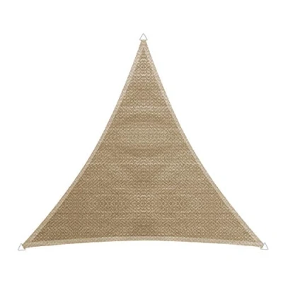 Afbeelding van Windhager zeil luifel Capri driehoek 4 x m (gelijkbenig), zonwering voor tuin &amp; terras, UV en weerbestendig, riet, 10751