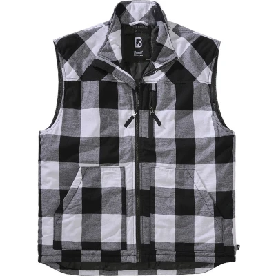 Afbeelding van Brandit Lumber Bodywarmer, Heren, Maat: 3XL, White black