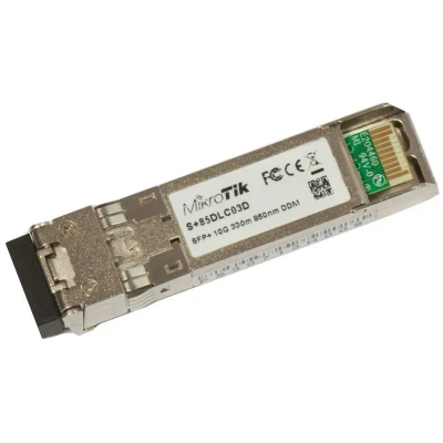 Afbeelding van SFP+ Singlemode Vezelmodule Mikrotik S+85DLC03D 300 m