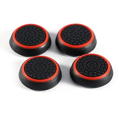 Afbeelding van Cover 4 Stuks Vervanging Siliconen Controller Thumb Stick Grip Joystick Voor PS3 PS4 Cover(rood)