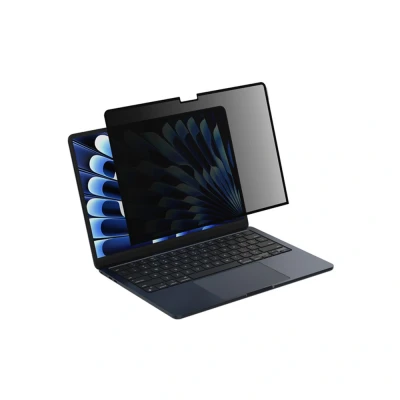 Afbeelding van Belkin ScreenForce TruePrivacy screenprotector voor MacBook Air 13 M2, reflectiewerende Privacy screen protector, hardheid van 2H, silicone plaklaag, herbruikbaar, eenvoudig aanbrengen en verwijderen