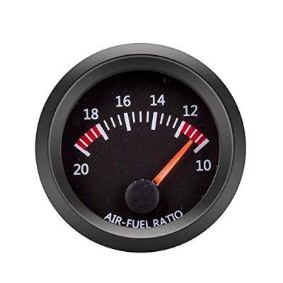 Afbeelding van ETOPARS 2&quot; inch 52mm Lucht Brandstof Verhouding Meter Auto Motor Wijzer Indicator Rood Licht Brandstofmeter Elektrische Gauge Rook Tint Len Universeel