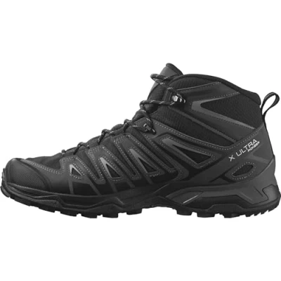 Afbeelding van Wandelschoen Salomon Men X Ultra Pioneer Mid GTX Black Magnet Monument Schoenmaat 42 (UK 8)