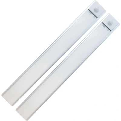 Afbeelding van Oplaadbare Kastverlichting met Bewegingssensor, draadloos &amp; USB Oplaadbaar, magnetisch, 2 pack
