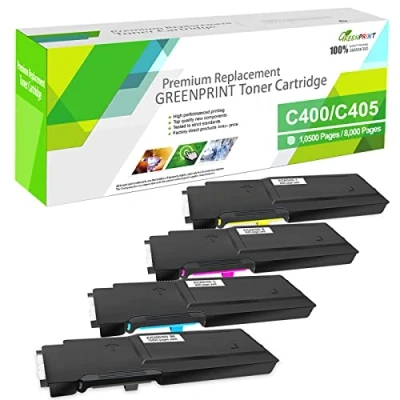Afbeelding van 4 kleuren compatibele tonercartridges voor Xerox VersaLink C400 C400n C400dn C405 C405n C405dn MFP GREENPRINT Extra hoog rendement 10500 pagina&#039;s zwart 8000 cyaan magenta geel