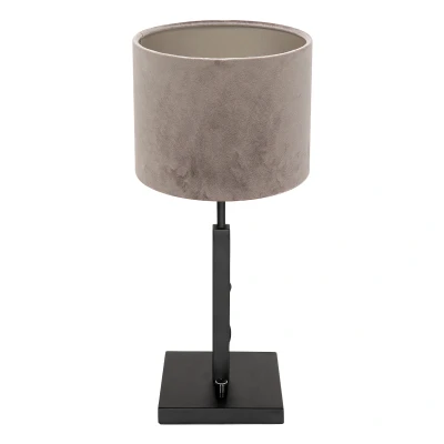 Afbeelding van Steinhauer Stang tafellamp grijs metaal 52 cm hoog