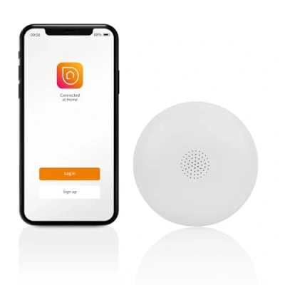 Afbeelding van Smartwares Slimme watermelder FWA 18400 85 dB Batterij meegeleverd 10 jaar levensduur Wifi