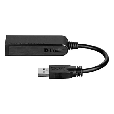 Afbeelding van D Link DUB 1312 USB 3.0 Gigabit adapter (USB type A naar RJ 45 Ethernet, 10/100/1000 Mbps, compatibel met Windows 10 &amp; 11, Mac OS 10.6 tot 10.8, Linux kern vanaf 2.6.14x)