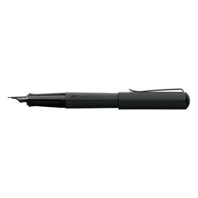 Afbeelding van Vulpen Faber Castell Hexo mat zwart F schrijfkleur: blauw