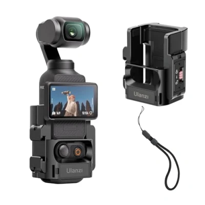 Afbeelding van ULANZI PK 06 Uitbreidingsadapter accessoire voor DJI Osmo Pocket 3, aluminium beschermkooi, metalen houder met 1/4 inch schroefgaten, Action Camera Interface, 3 accessoires