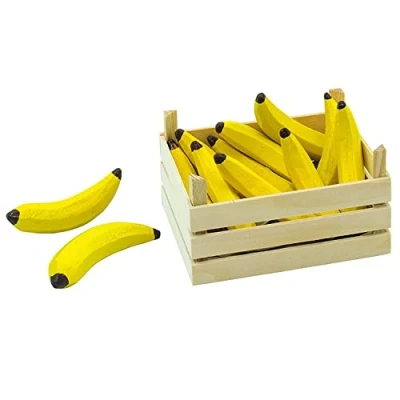 Afbeelding van Houten opbergkrat met bananen (10 delig)