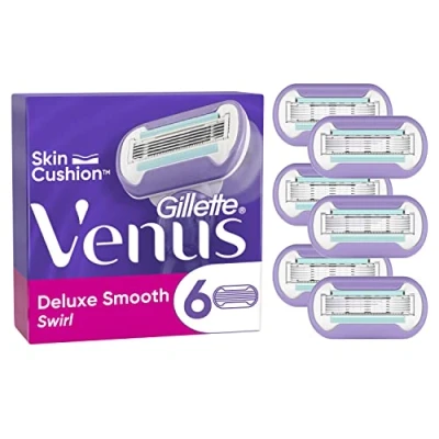 Afbeelding van Gillette Venus Deluxe Smooth Swirl Navulmesjes 6ST