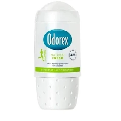 Afbeelding van Odorex Roll on deodorant on, Natural Fresh, verpakking van 6 stuks