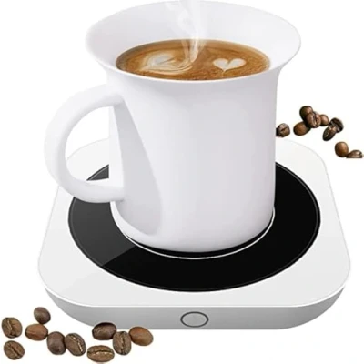 Afbeelding van Bekerwarmer, 36 W, elektrische warmhoudplaat, met drie temperatuurinstellingen (tot 176 F/80 C), drankwarmer voor thee, water, melk, warmteplaat in