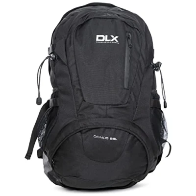 Afbeelding van DLX Deimos, Black X, Rugzak 28L met ventilatiesysteem, Wandelstokken &amp; Hydration Pack Toegang, Zwart