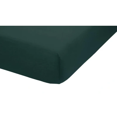 Afbeelding van Ambiante Cotton Uni topper hoeslaken 2 persoons (120x200 cm) Donkergroen
